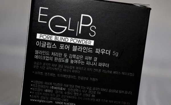 Рассыпчатая пудра для жирной кожи Eglips Pore Blind Powder фото