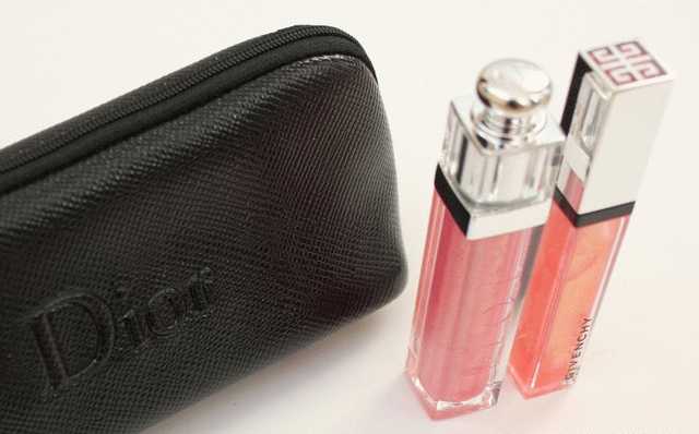 Dior Addict Ultra-Gloss 465 Shock VS Givenchy Gelee D’Interdit Smoothing Gloss Balm Crystal Shine Frozen Rose (6) фото