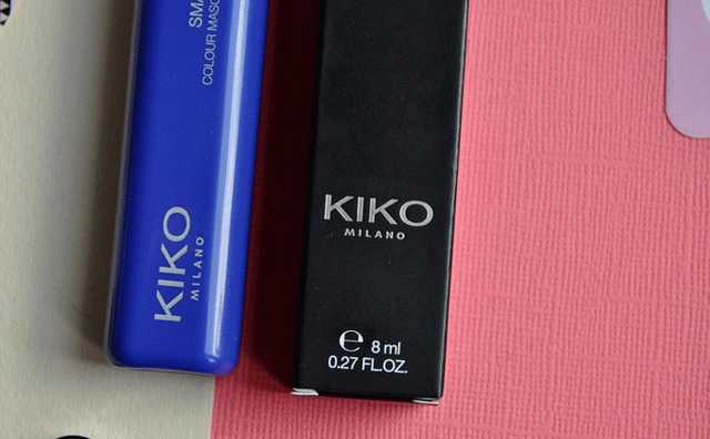 Цветная тушь с эффектом панорамного объема Kiko Smart Colour Mascara 02 Electric Blue фото