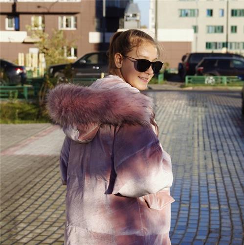 Розовая куртка-зефирка оверсайз. фото